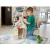 Dřevěný domeček pro děti activity board s montessori prvky natur