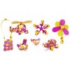 Clixo stavebnice s magnety - pink/yellow