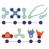 Stavebnice s magnety CLIXO Ocean Creatures