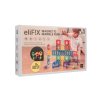 Magnetická stavebnice EliFix fresh - kuličková dráha 136 ks + svítící kuličky