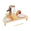 Hudební stoleček se zvířátky - dřevěný