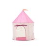Růžový stan na hraní s puntíky