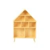 Montessori dětská knihovna a regál - domeček