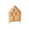 Montessori dětská knihovna (regál) - domeček