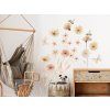 Sada samolepek na zeď s lučním kvítím a motýly