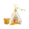 Teepee stan dětský sluneční záře luxury s 5 tyčemi
