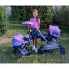 Skládací kočárek pro panenky 3v1 s taškou Magic Bubble - 73 cm