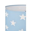 Dětský lustr v pastelové modré barvě - Modrý s hvězdami v nadčasovém designu pro holky i kluky