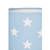 Pastelově modré stínítko k dětské stolní lampě - Modrá s hvězdami
