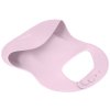 Omývatelný světle růžový bryndák ze silikonu