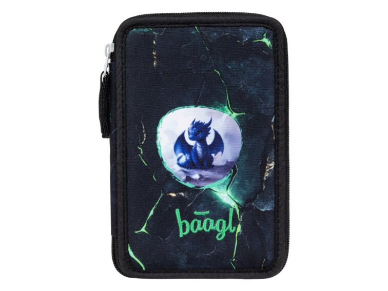 BAAGL Školní penál třípatrový Draci