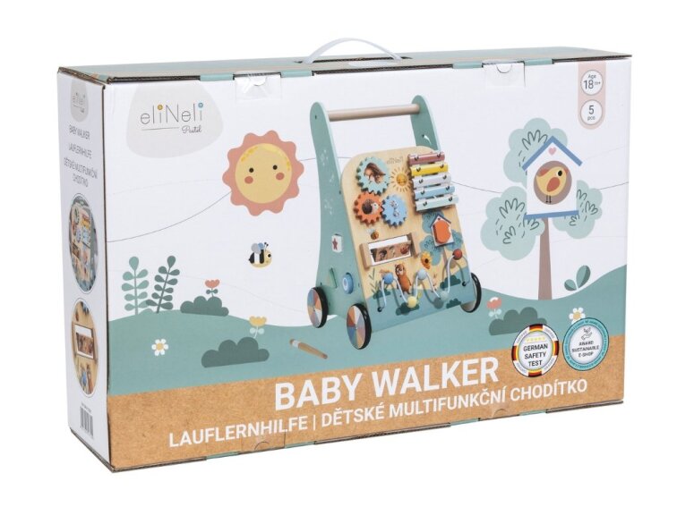 Lauflernwagen für Kinder mit Aktivitäten