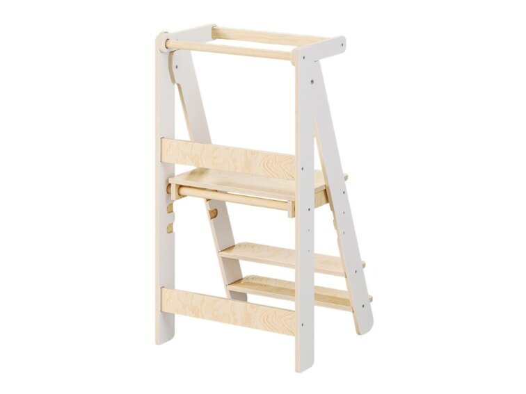 Klappbarer Lernturm Moon 92 cm - weiß