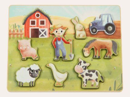 Puzzle pro děti - motiv Farma