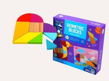 Tangram Srdce - dětský hlavolam