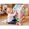 Activity board domeček Pro princezny s LED, hracími a montessori prvky
