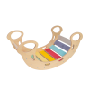 Dřevěná montessori houpačka 5v1 pro děti - fresh