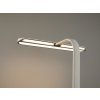Bílá vysoká lampa ke stolu - stojací