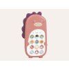Dětský telefon dinosaurus - růžový