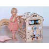 Activity board domecek pro deti ve variante natur pastel