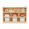 Montessori dřevěná dětská knihovna (regál)