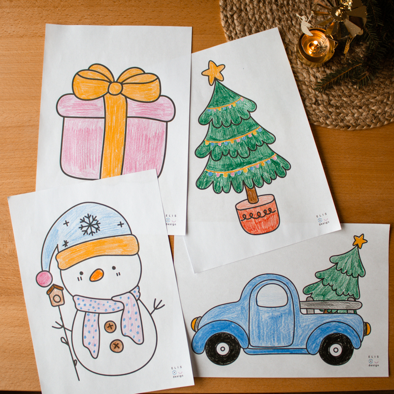 Karácsonyi színezők