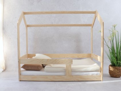 Basic házikó ágy leesésgátlóval - alacsony