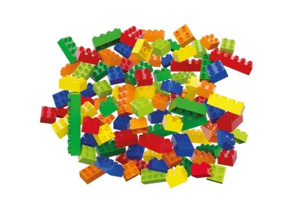 HUBELINO Golyópálya - 120 db színes kocka