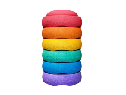 Stapelstein Mini Rainbow Set classic egyensúlyozó kövek