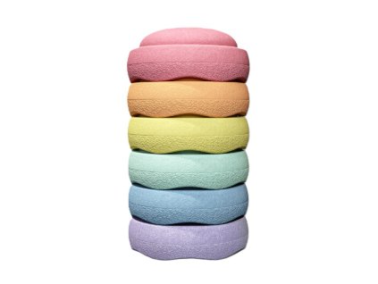 Stapelstein Mini Rainbow - egyensúlyozó kövek pasztell szett