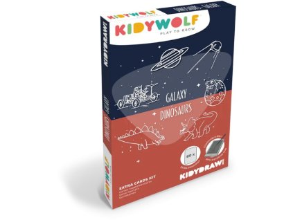 KIDYDRAW MINI kegészítő kártyák - Galaxis és dinoszauruszok