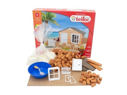 Tégla építőkockák - strand házikó