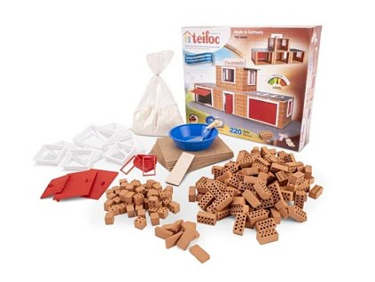 Hasičská stanice - stavebnice s pravými cihlami