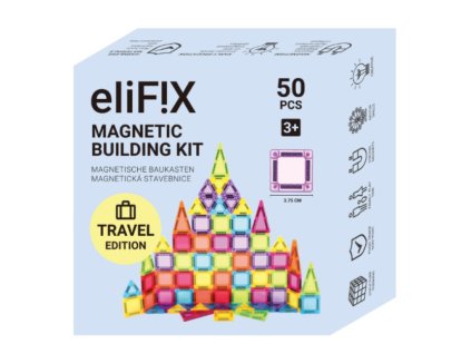 EliFix mágneses építőjáték - Travel - 50 db