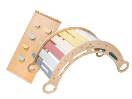 Fa Montessori hinta 100 cm 5 az 1-ben max + Kétoldalú rámpa 78 cm