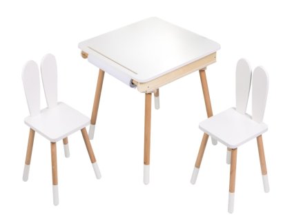 Füles szék 2 db és asztalka - növekvő szett