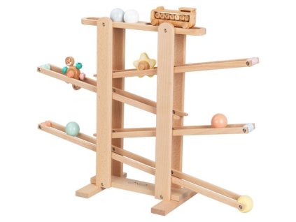 XL méretű fa golyópálya gyerekeknek