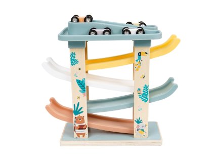 Fa pálya gyerekeknek + 4 autó