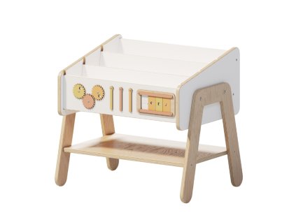 Ülőke, könyvespolc és éjjeliszekrény egyben