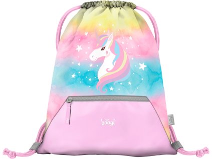 Rainbow Unicorn tornazsák zsebbel