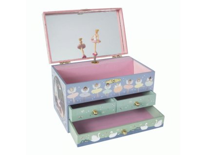 Zenélő ékszerdoboz balerinával