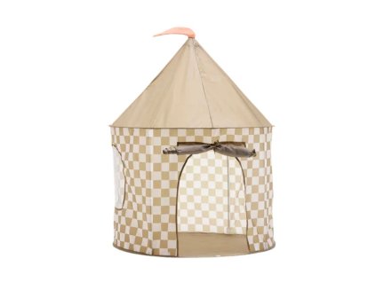 Kockás játszósátor khaki