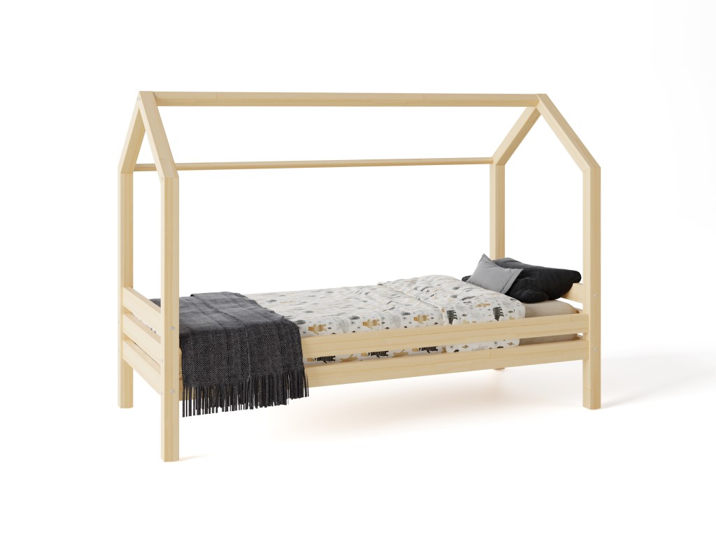 Elis design házikó ágy prémium fiókkal ágy méret: 140 x 200 cm, fiók, lábak: lábakkal, fiók nélkül, leesésgátlók: elülső