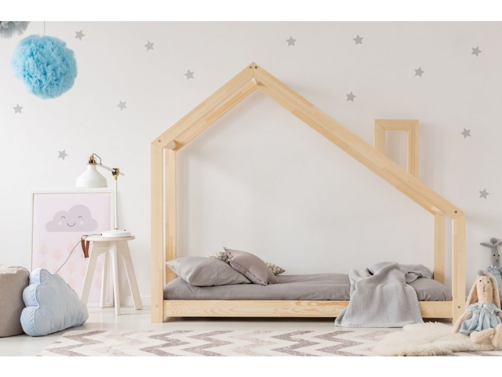 Adeko classic házikó ágy kéménnyel ágy méret: 100 x 200 cm