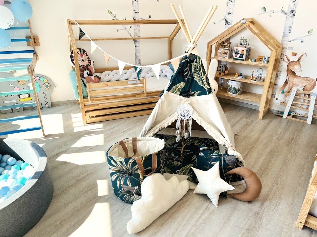 Elis design teepee sátor szett - majmok változat: luxury