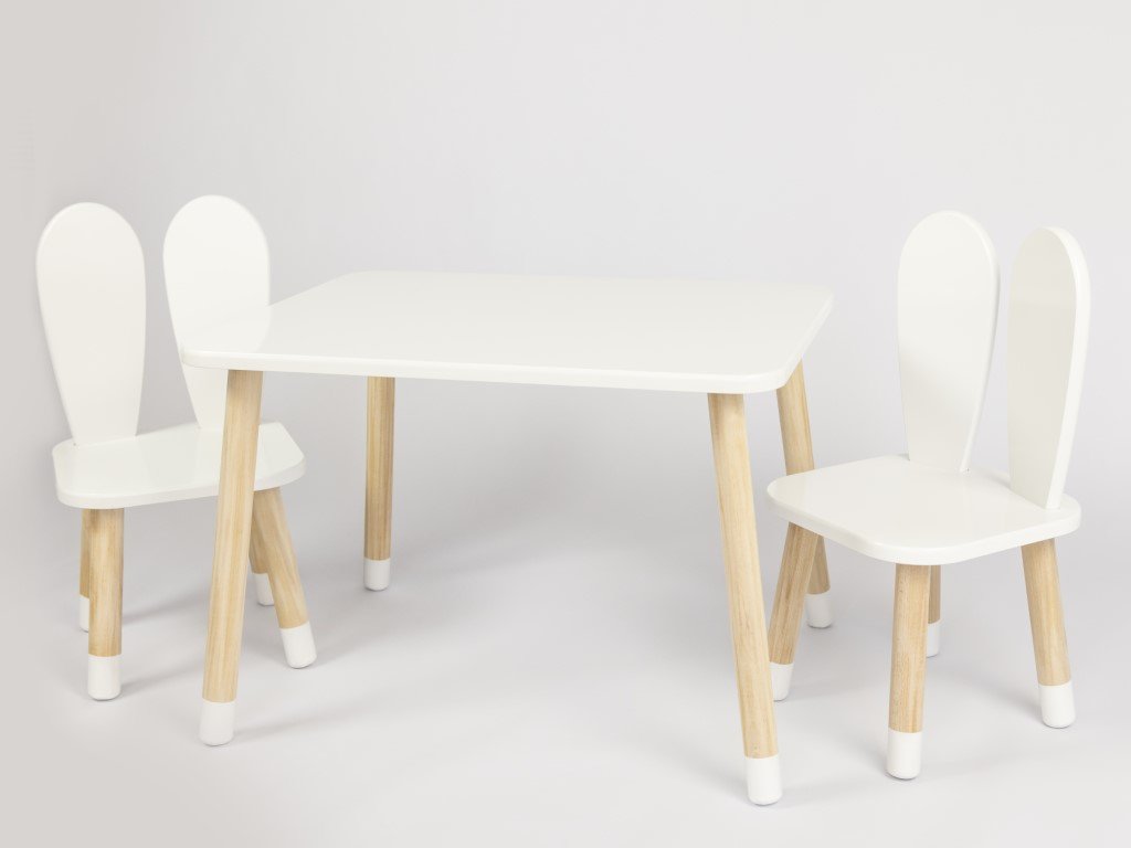 ELIS DESIGN Nyuszifülek - gyerekasztal és székek počet stolu a židlí: Asztal + 2 szék