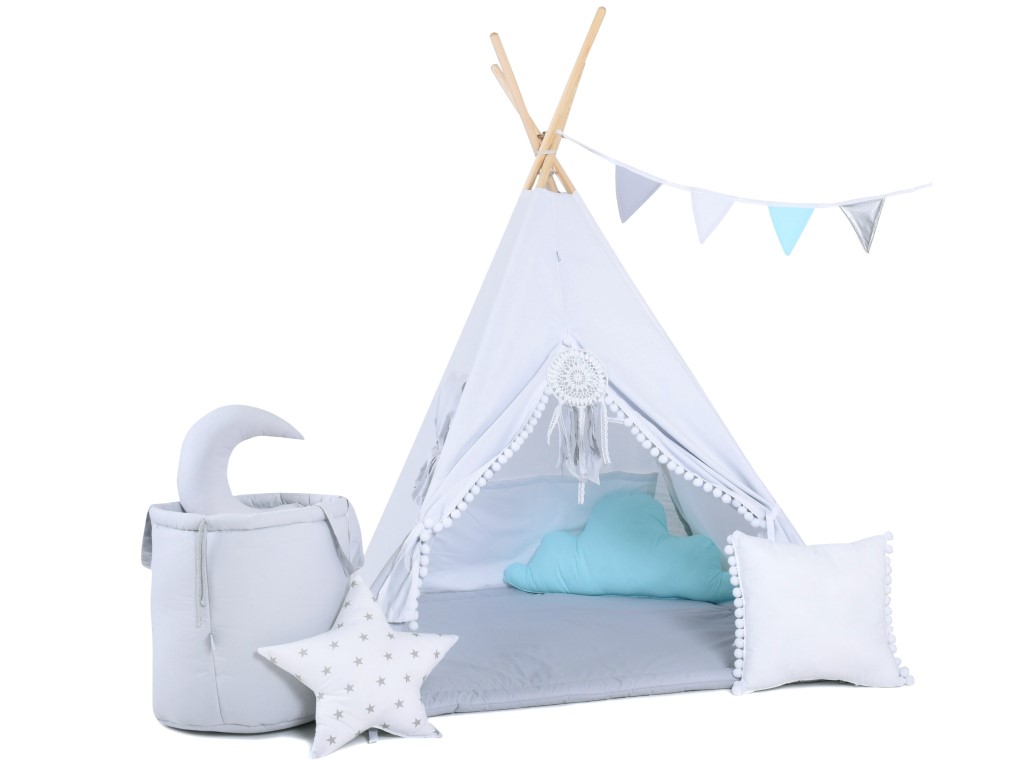 Elis design fehér angyalka indián sátor szett változat: luxury
