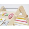 Detail - Montessori Piklerové trojúhelník 3v1 s activity boardem a prknem 2v1 eliNeli - fresh
