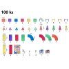 EliFix Fresh mágneses építőjáték – autópálya, 100 db
