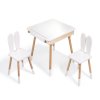 Füles szék 2 db és asztalka - növekvő szett